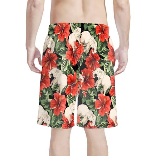 Couples Matching Swimsuits Hawaiian Women's Bikini Sets with Men's Swim Trunks3