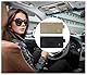 2 Stück Auto Interieur Leder Sonnenblenden Organizer,29 * 15cm Organizer Auto Blende,Auto Sun Visor Organizer Reißverschluss Sonnenblende Tasche,geeignet für Sonnenbrillen,Bankkarten(schwarz+beige)