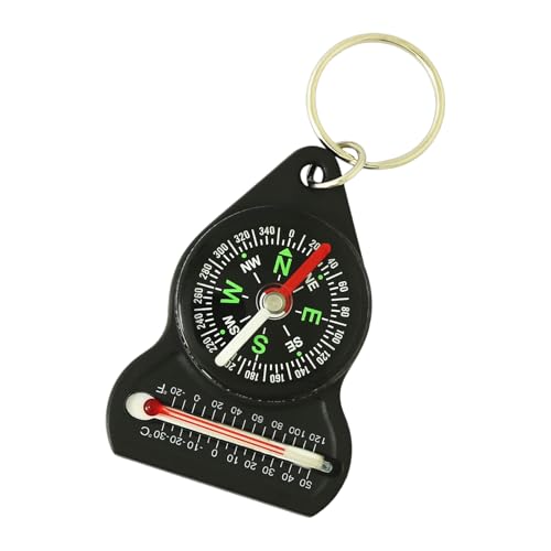 Keychain Compass | Mini Compass | Multifunctional Outdoor Tool, Hiking Keyring, Camping, Backpacking, Portable Survival Gadget, Explore, Navigation Equipment