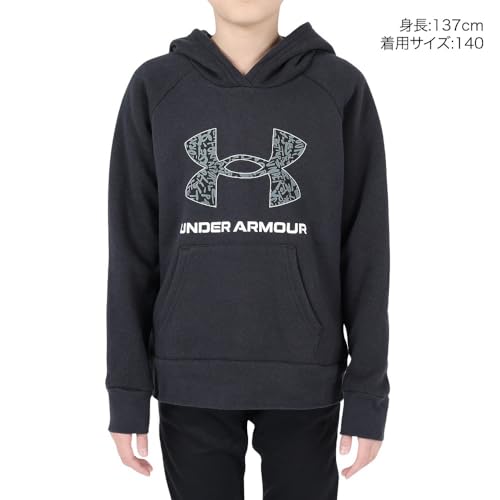 Girls' UA Rival Fleece Big Logo Print Fill Hoodie X-Large2