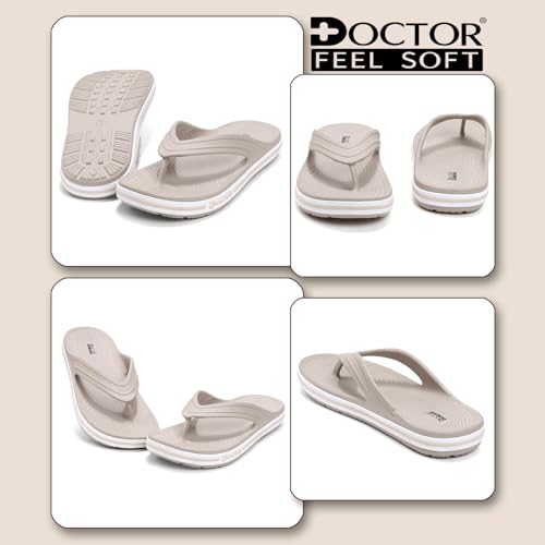 Image of Men's Comfort Flip Flops with Cushioned EVA Sole | Lightweight Anti-Slip Everyday Wear Slippers for Walking, Home, Outdoor & Casual Use