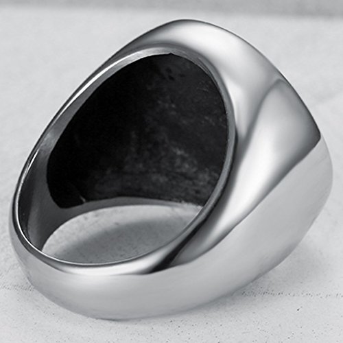 Jude Jewelers Stainless Steel Tree of Life Round Signet Ring - Image 5