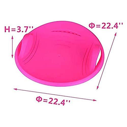 image for GOBEAUTY Snow Saucer Sled Plastic Snow Disc Saucer Sled Round Downhill