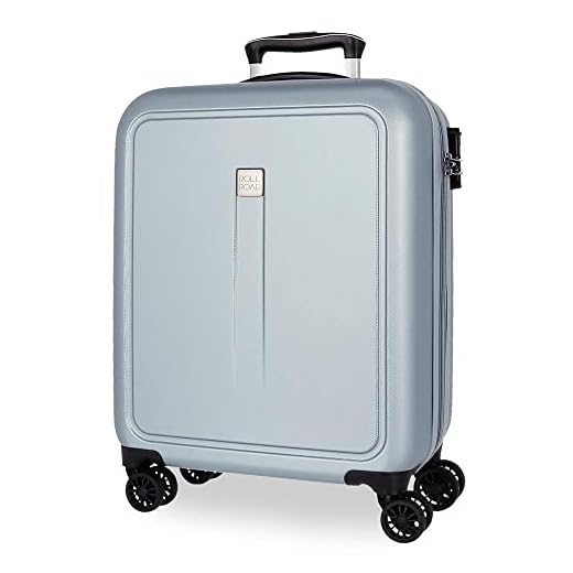 Roll Road Camboya Maleta de Cabina Azul 40x55x20 cms Rígida ABS Cierre de combinación Lateral 37L 3,08 kgs 4 Ruedas Dobles Equipaje de Mano