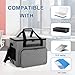 Teamoy Portable Printer Carrying Case, Mobile Printer Storage Bag Compatible with HP Tango/Tango X, HP OfficeJet 250/200, Grey