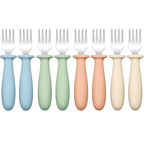 DRKIO 8-Piece Toddler Forks Set