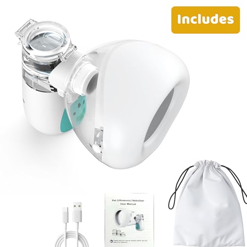 Image of Pets Only Low-Noise Large Mask Pet-mist-device with the Custom Mask Specially Designed to Fits Snout of Cats and Dogs (Small Size)