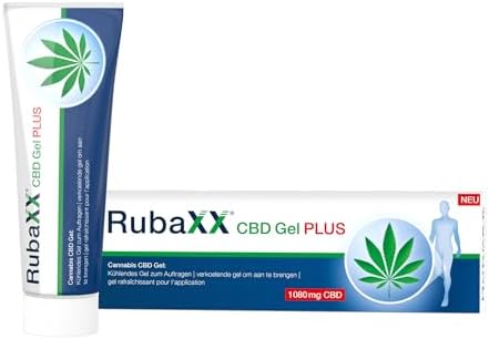 Rubaxx® CBD Gel PLUS [120 ml] - NEUE EXTRA STARKE Dosierung mit 1080mg CBD - CBD-PLUS-KOMPLEX mit 3-fach-Aktiv-Prinzip - zur Massage von Muskel- und Gelenkregionen wie Beine, Rücken oder Nacken