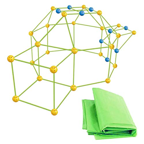 Yatter Kit De Construccin De Fuertes para Nios, Juego De Construccin para Interiores con Palos De Construccin, Tneles De Construccin De Fortalezas De Bricolaje, Tienda De Campaa
