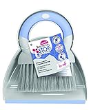 York Bacteria Stop Kehrset vom Tisch, handfeger und Schaufel, handfeger, Besen Set, kehrschaufel Set, Schnellreinigung, unverzichtbares Produkt für die tägliche Reinigung., blau-grau, medium, 0621100