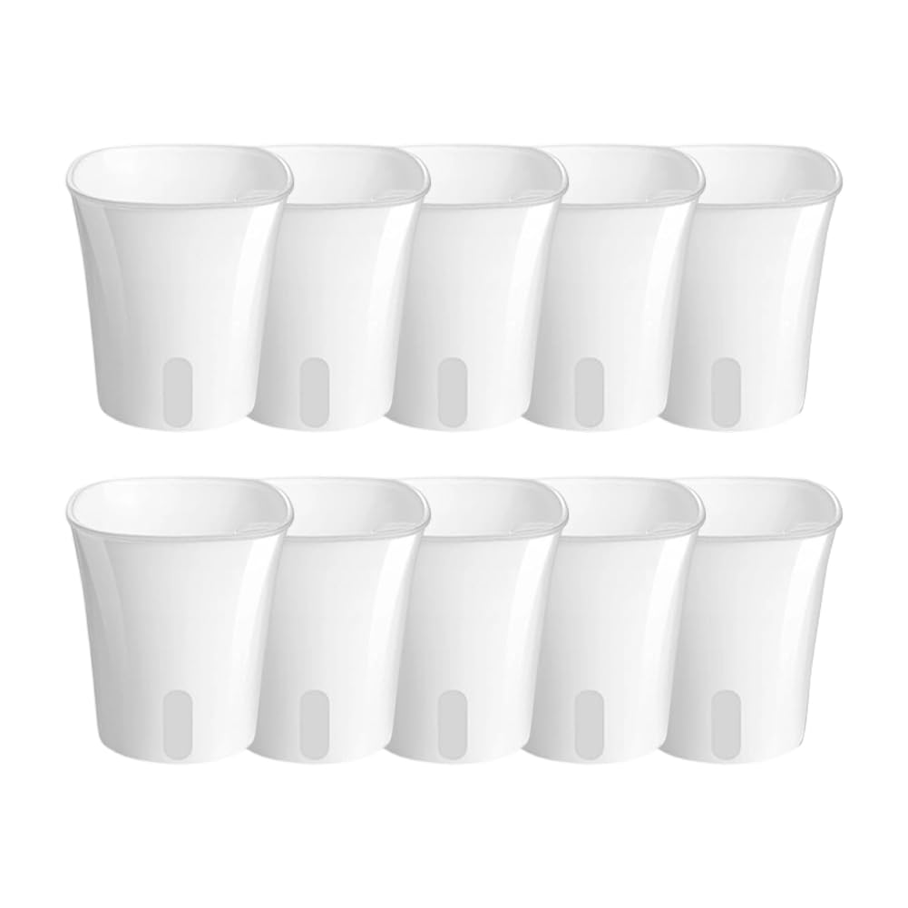Jnchdghwa Self-Watering Pot 3", Clear Inner Cup, Plastic for Indoor Plants, Cuttings, Seedlings, Herbs, Water Level Indicator