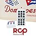 RCP PRODUCTS Dominos Set for Adults – Professional Double 9 Dominoes Set of 55 Tiles, Metal Spinner, Classic and Travel Board Game with Wood Case Juegos de Mesa (Cuban Flag)