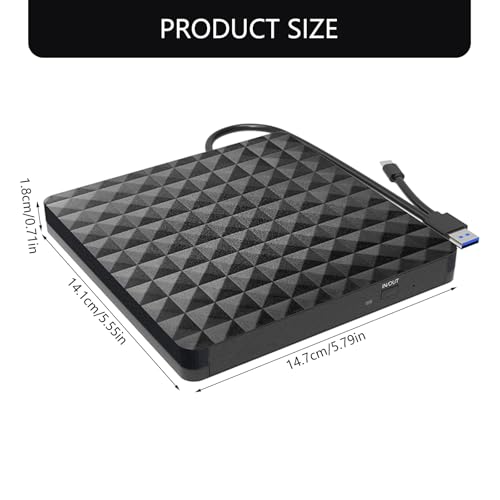 Graveur DVD portable de haute précision lecteurs optiques externes USB C finition premium
