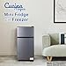 Mini Fridge with Freezer, 3.8 Cu.Ft Small Fridge, Energy Saving, Low Noise,7 Adjustable Thermostat, Double Door Small Refrigerator for Dorm, Bedroom, Office