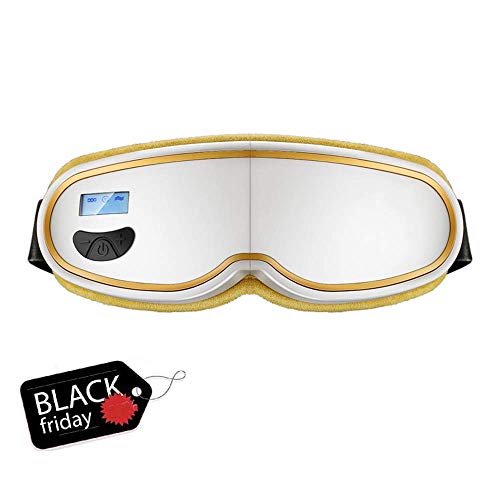 Preisvergleich Produktbild QXXNB Drahtlose Augenmassagemaske mit Hitzekompression, Luftdruck, vibrierende Bluetooth-Funktion für Ermüdung der Augen, Schmerzen, trockene Augen, Kopfschmerzen