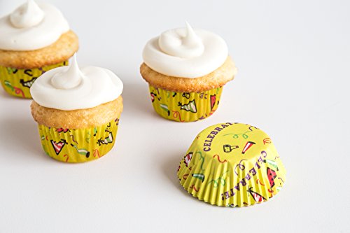 Fox Run Celebrate Disposable Bake Cups, Mini, Yellow #TOP6