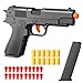 Semi-Automatic Look Real Toy Red with Shell Ejecting Toy Gun Pistol Toys Play Blaster Realistic Model Soft Bullet Gift with Ejection Round Fake Gun Model Quick Shoot Game