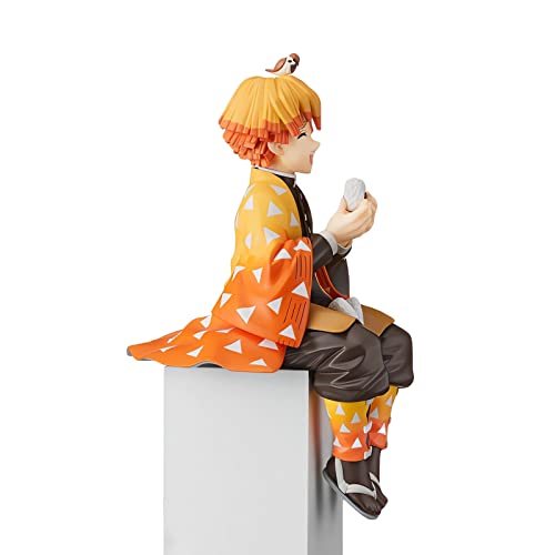 Fouontos Zenitsu Agatsuma Ghost Slayer Figure Eat Rice Balls Series Action Figure Toys Collection Anime Sitting Pose Character Action Figure (Onigiri My Wife Kindness) #TOP3