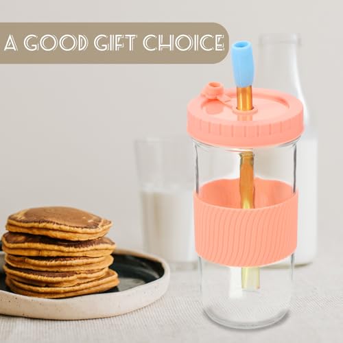 Vaso de vidrio de 24oz para evitar manchas y lavado difícil 5
