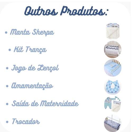 Saída de Maternidade Príncipe Urso Azul Marinho 04 Peças 100% Algodão Roupas para Bebê (BR, Alfa, P,