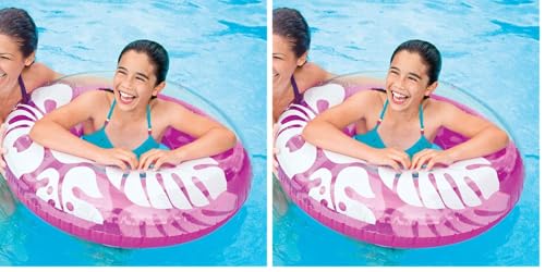 Intex 59251 – Salvavidas diseño Palmeras, 91 cm, Multicolor (Paquete de 2)