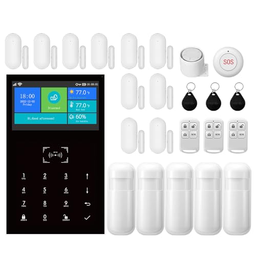 PGST Wireless Home Alarm System 24-Piece Kit, WiFi/4G Alarm System for Home Security with Phone APP Alert (Door Sensors,Alarm Siren,Remote, Motion Detector) for Home, Apartment, Compatible with Alexa PGST Wireless Home Alarm System 24-Piece Kit, WiFi/4G Alarm System for Home Security with Phone APP Alert (Door Sensors,Alarm Siren,Remote, Motion Detector) for Home, Apartment, Compatible with Alexa