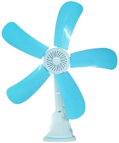 AntDau71® - MINI VENTILATORE PORTATILE a 5 PALE con CLIP PINZA SNODABILE DA TAVOLO, SCRIVANIA PER VIAGGIO
