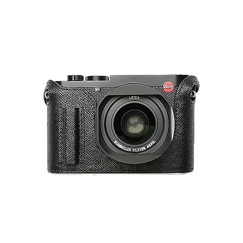 QIYAONUO�{�f�B�[�n�[�t�P�[�X Leica Q3�p �{�f�B�P�[�X �o�b�e���[�̌����ł� �O�r�l�W���t���J�����P�[�X (B-�u���b�N(�u���b�N))