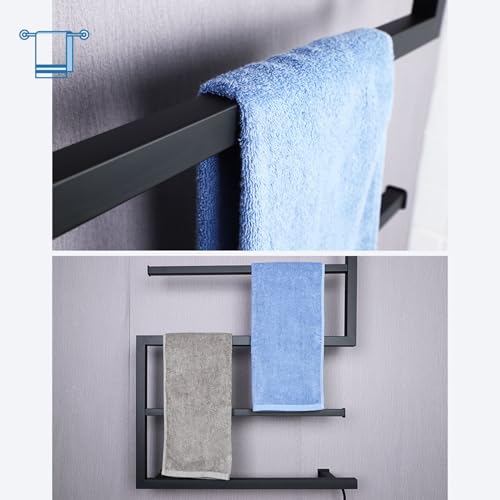 Toallero calefaccionado para baño con control de temperatura inteligente 8