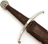 Medieval Warrior Full Tang Tempered Steel Knights Gothic Medieval Sword w/Scabbard Fully Functional Razor Sharp Battle Ready Sword