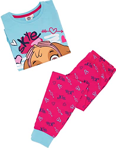 Paw Patrol Girls Skye Pajama Set | Kids Blue & Pink Loungewear T-Shirt & Pants Complete PJ Bundle | Nightwear Pajama Gift3