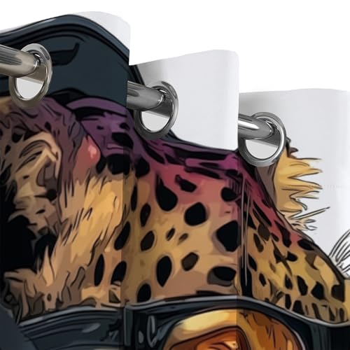 Lot de 2 rideaux occultants à oeillets thermiques bruns