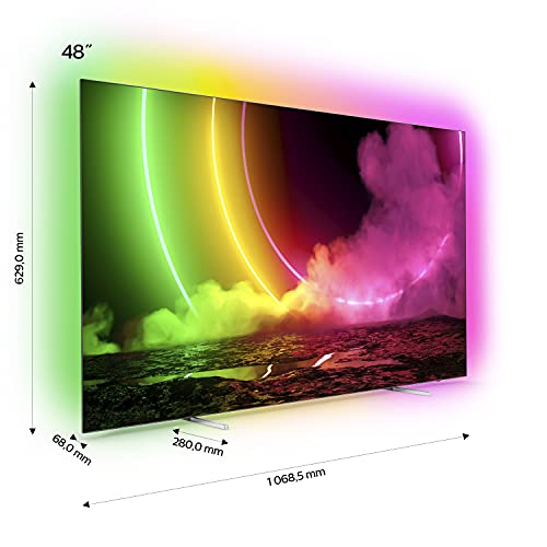 Philips-48OLED806-UHD-OLED-Android-TV-48-Pulgadas-Smart-TV-4K-con-Ambilight-Imagen-HDR-Vibrante-Vision-Dolby-cinematografica-y-Sonido-Atmos-Compatible-con-Google-Assistance-y-Alexa-Plateada