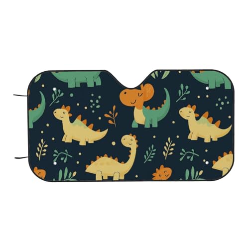 Parasol parabrisas coche dinosaurio infantil protector delantero SUV camión 140x76 cm