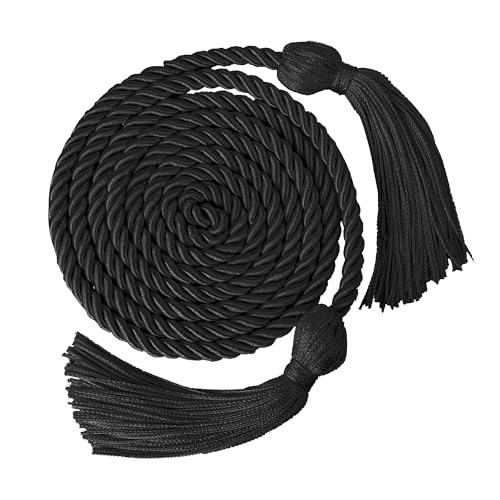 Graduation Cords, Cords for Graduation 2026, 68" Graduation Cord, Honor Cords, Grad Cords, Graduation Cords Pack, Graduation Cord, Graduation Honor Cords, Honors Cords for Students, Black