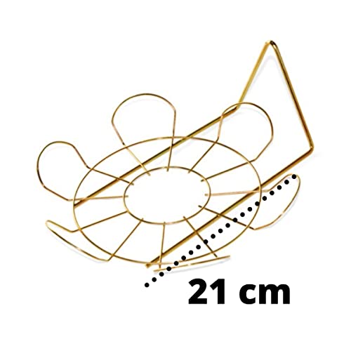 Suporte de Parede Margarida pequeno dourado