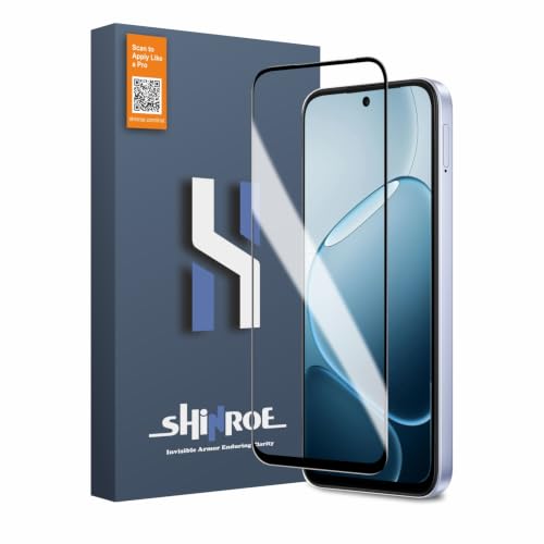 Image of Tempered Glass for Oppo K14x | Oppo K14 - Military Grade 9H Screen Guard, Anti-Scratch, Shatterproof, Edge to Edge Full Coverage - Black Border