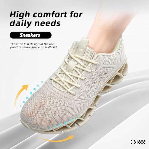 Womens Walking Shoes Fashion Running Tennis Blade Sneakers Mesh Breathable Athletic Sport Gym3