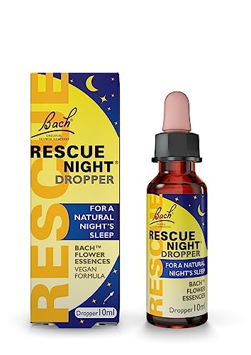 RESCUE Bach Night Gocce senza Alcol, Giallo Acceso, 10 Millilitri