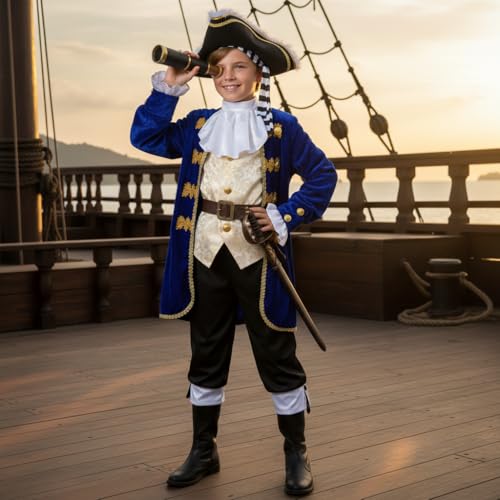 Disfraz Colonial Pirata para Niños 3 a 14 años miniatura 2