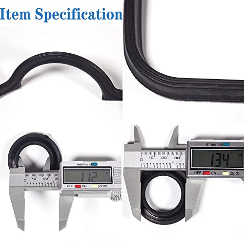 Vs50304R-1 1987-2000 Engine Valve Cover Gasket & Spark Plug Tube Seals Compatible With 1987-2000 Toyota Camry, 1987-1999 Celica,1991-1995 Mr2, 2.0L 2.2L L4 3Sfe 5Sfe Vc2005 #TOP3