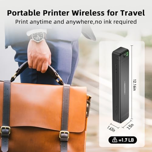 Impressoras portáteis sem fio para viagens, impressora de transferência térmica sem tinta P831 supor