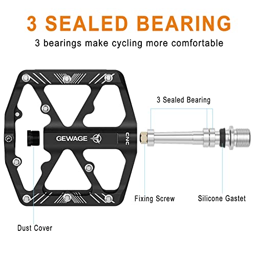 Wide Platform MTB Road Pedals
