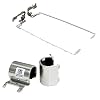 GinTai LCD Screen Hinges + Silver Cover Replacement for HP 15-bs0xx 15-bw0xx 15-bs1xx 924899-001