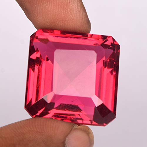 GEMHUB 81.50 Ct Brazilian Pink Tourmaline Emerald Shape Pink Tourmaline, Pink Tourmaline Loose Gemstone for Jewlery3