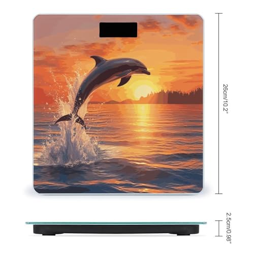 Báscula de baño digital Sunset Dolphin con pantalla LCD miniatura 2