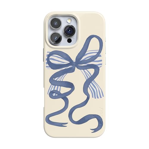 Casely iPhone 16 Pro Case | Heartstrings | Blue Bow | Compatible with MagSafe | Classic Ultra Slim Design