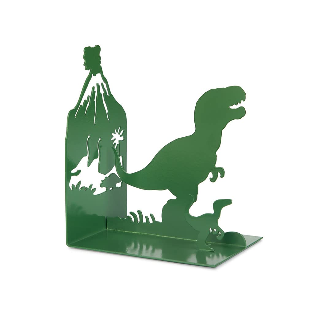 Balvi Sujetalibros Jurassic Color Verde Inspirado en los Cuentos de Dinosaurios Metal