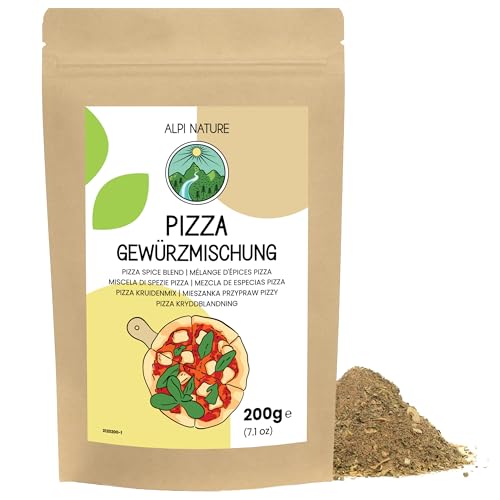 Alpi Nature Mezcla de Especias para Pizza 200g, Especias y Hierbas para Pizza, Condimento Italiano