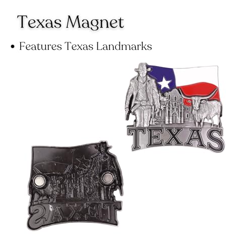 Imán Decorativo Texas Cowboy 2.14 x 2.8 pulgadas miniatura 4